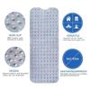 Soft 100x40cm PVC Bathroom Mat - Exquisite Anti-Slip Bathtub Mat with Suction Cups, Non-Slip Shower Floor Pad Simple Bath Mat