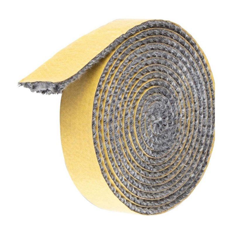 2X High Temperature 2M Fibreglass Rope Wood Stove Door Seal Gasket Fireplace Seal Rope Wood Stove Gasket,3Mmx10mmx2m