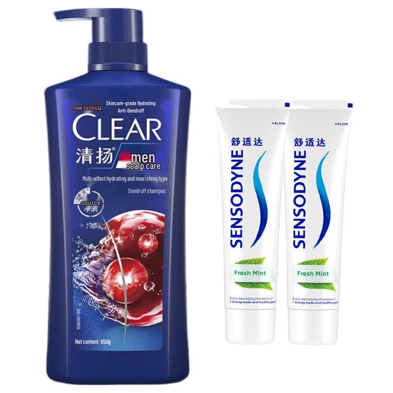 

Sensodyne Fresh Mint Toothpaste & Men s Anti-Dandruff Shampoo Bundle