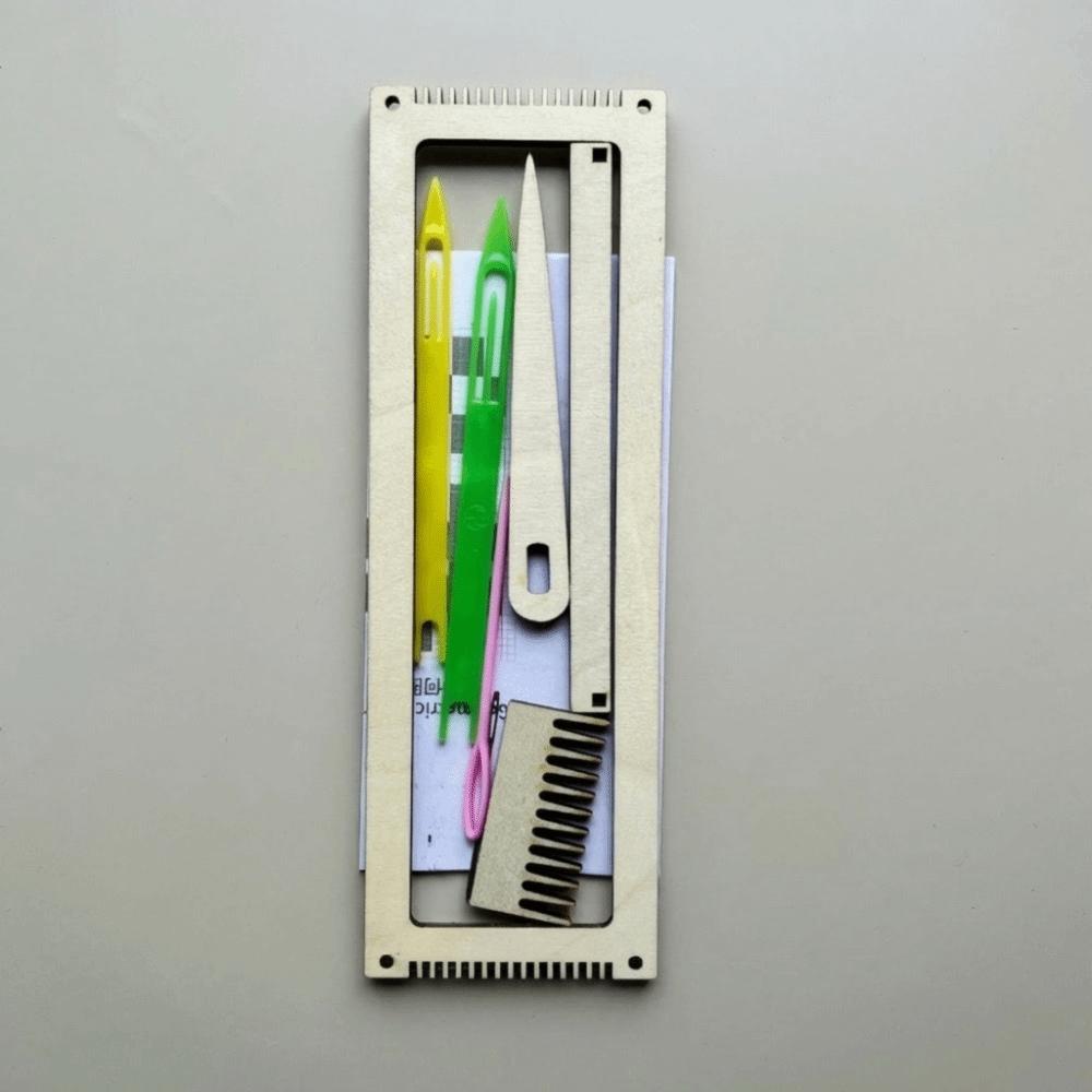 Lightweight Mini Loom Machine Wooden Yarn Weaving Tools Durable Hand-Knitting Kit  Weaving Lover
