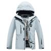 Jaquetas de esqui para homens e mulheres ao ar livre à prova de vento impermeável snowboard jaqueta respirável quente multi-bolsos jaqueta de esqui unissex capuz casaco de neve