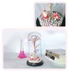 LED Lamp Glass Cover Rose Flower Micro Landscape Decorative Light Christmas Gift