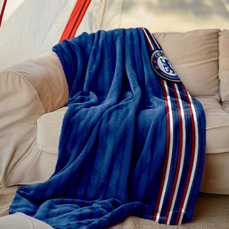 1 Stück Gemütliche Decke mit Aufdruck, Chelsea FC Decke Geeignet für Zuhause, Picknick und Reiseabenteuer