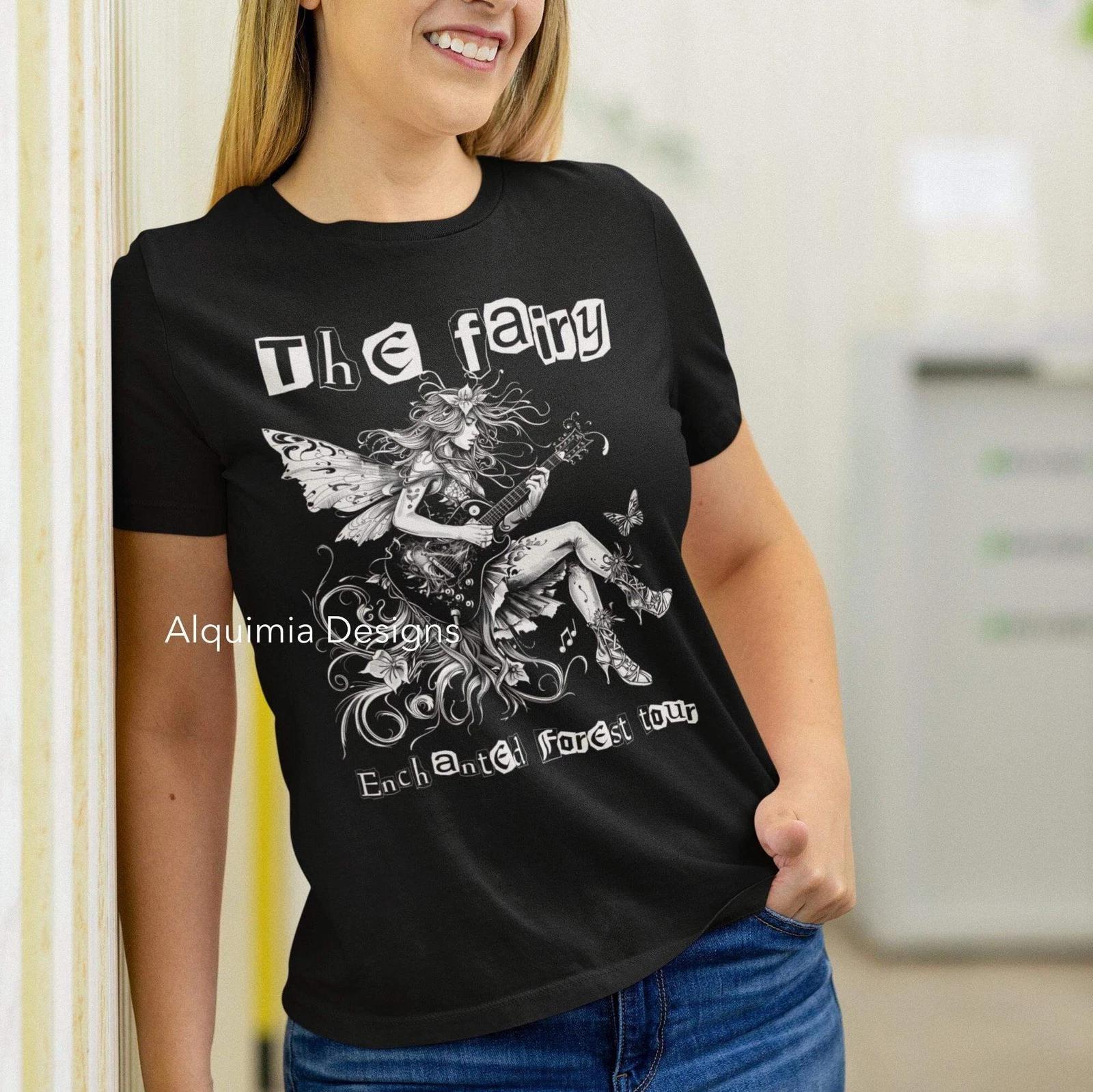 The Fairy Enchanted Forest Tour Shirt, Fairycore Guitarist L