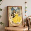 Disney Beauty and the Beast oil painting by numbers art kit. handmade diy painting home decoration gifts