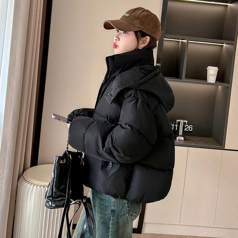 Short Women's Cotton Clothes, New Winter Hooded Women's Slim Cotton-padded Clothes, Versatile Bread Clothes, Jacket Style