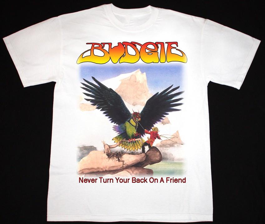 Budgie rock band white VTG T-shirt Unisex All sizes S to 45Xl XX329