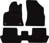 Schwarze Velours-Fußmatten für: Peugeot 3008 I Minivan (2009-2016)