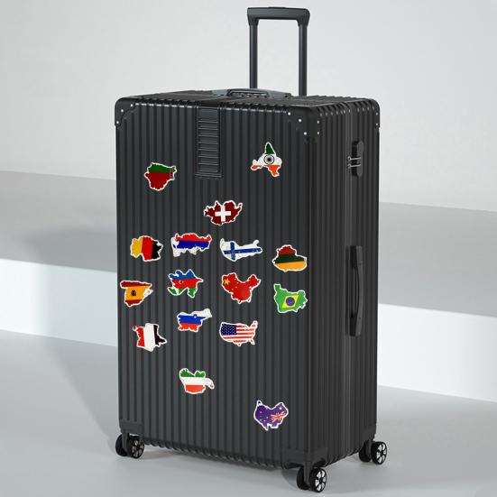 50 st Nationalflaggor Klistermärken Olika Söta Dekaler Vattentäta PVC Självhäftande Dekoration Självhäftande Tecknade Klistermärken Motorcykel Telefon