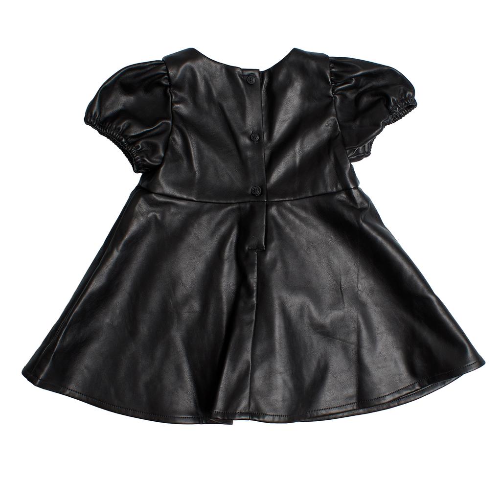 Leather Effect Dress with Matching Panties 783401 for Baby Girl