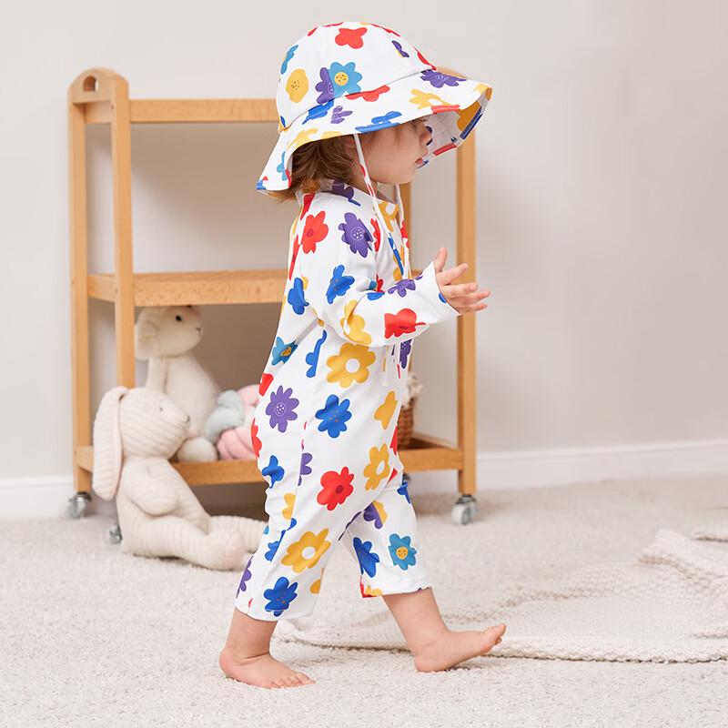 Kids  Long Sleeve Quick-Dry One-Piece Swimsuit