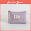 Yz-39 Canvas Cosmetic Bag Waterproof Portable Zipper Toiletry Pouch Multifunctional Student Pencil Case
