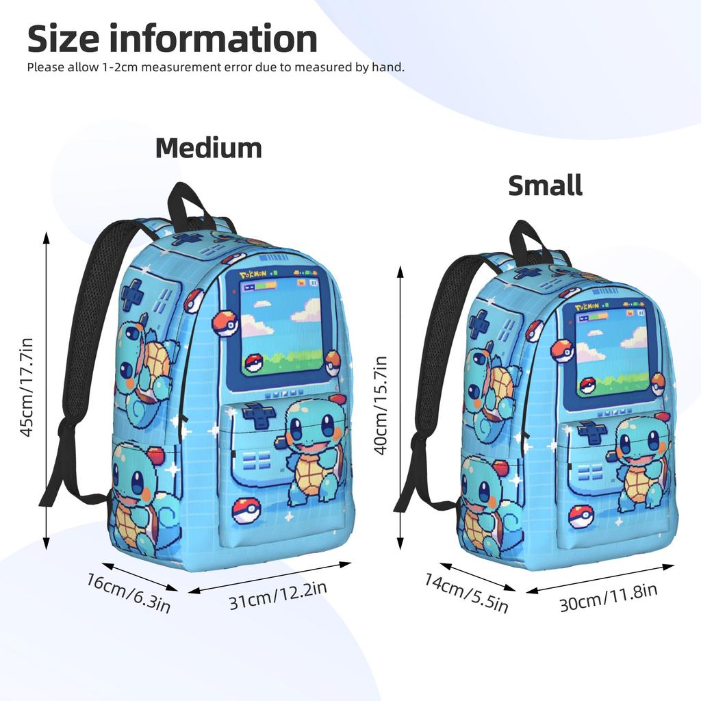 Fashion Funny Pokemon Theme Backpack  Mochilas Light For School Large Capacity Rucksack