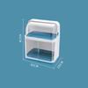 2 straturi castron scurgere dulap bucatarie vase Suport uscare vase Suport acasă farfurie din plastic Organizator masa de depozitare