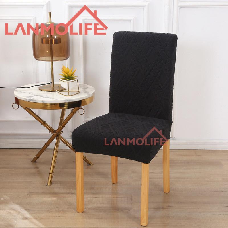 Nordic Thick Jacquard Chair Cover All Inclusive Four Seasons Universal Dustproof Dining Chair Cover Home Elastic Chair Cover