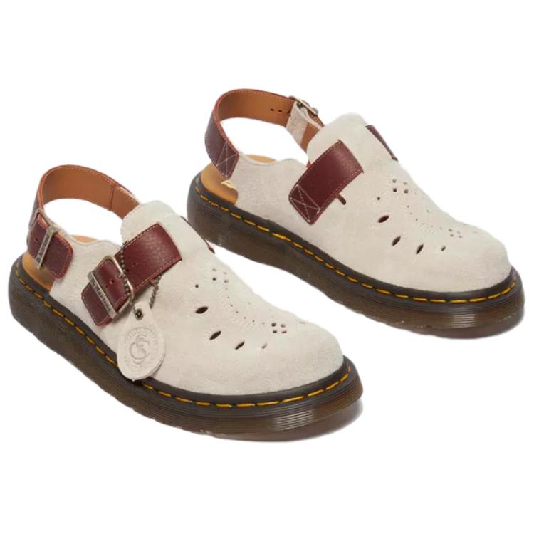 Dr. Martens Comfortable Simple Low-Top Casual Shoes Unisex Casual Shoes Beige Brown 31854795