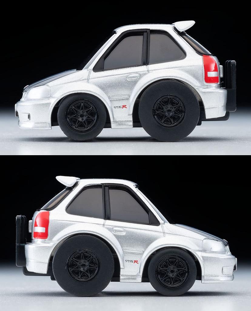 TOMYTEC Choro-Q Q's QS-01b Honda Civic Type R EK9 Custom Silver Completed Model