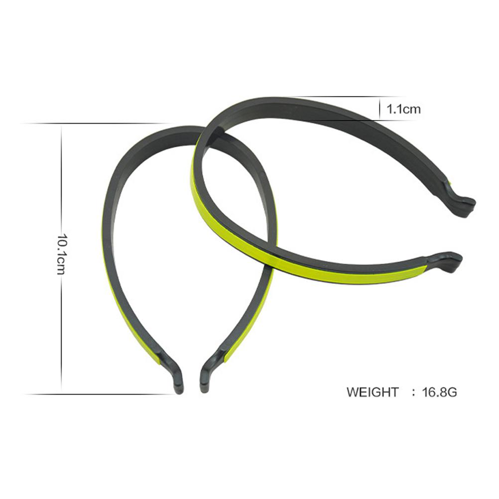 

2 шт. Зажимы для брюк для велосипеда Легкие Светоотражающие Зажимы для брюк для велосипеда для безопасной езды ночью