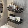 Self-Adhesive Multipurpose Wall Mounted Bathroom Shelves | Space-Saving Storage Organizer Racks for Bathroom and Kitchen Accessories