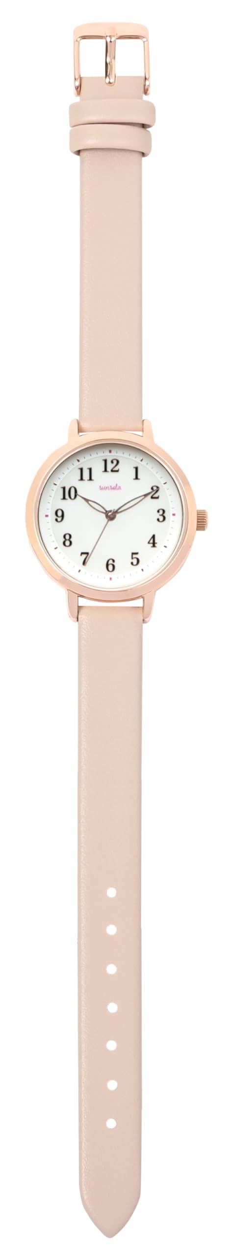 Fieldwork Analog Simple and Easy to Leather SO Edoa Pink PI Women s Solar-Powered Watch, Read, Strap, FSC171-2 розовый