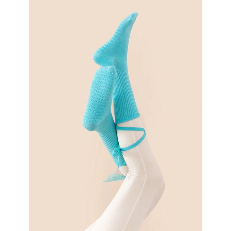 

Dopamine Yoga Socks Children New Arrival Professional Sports Anti-Slip Color Bandage Silicone Indoor Pilates Fitness Socks Blue