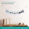 Industrial Photo Wall DIY Kit with Metal Wire Rope and Clips for Living Room Decoration