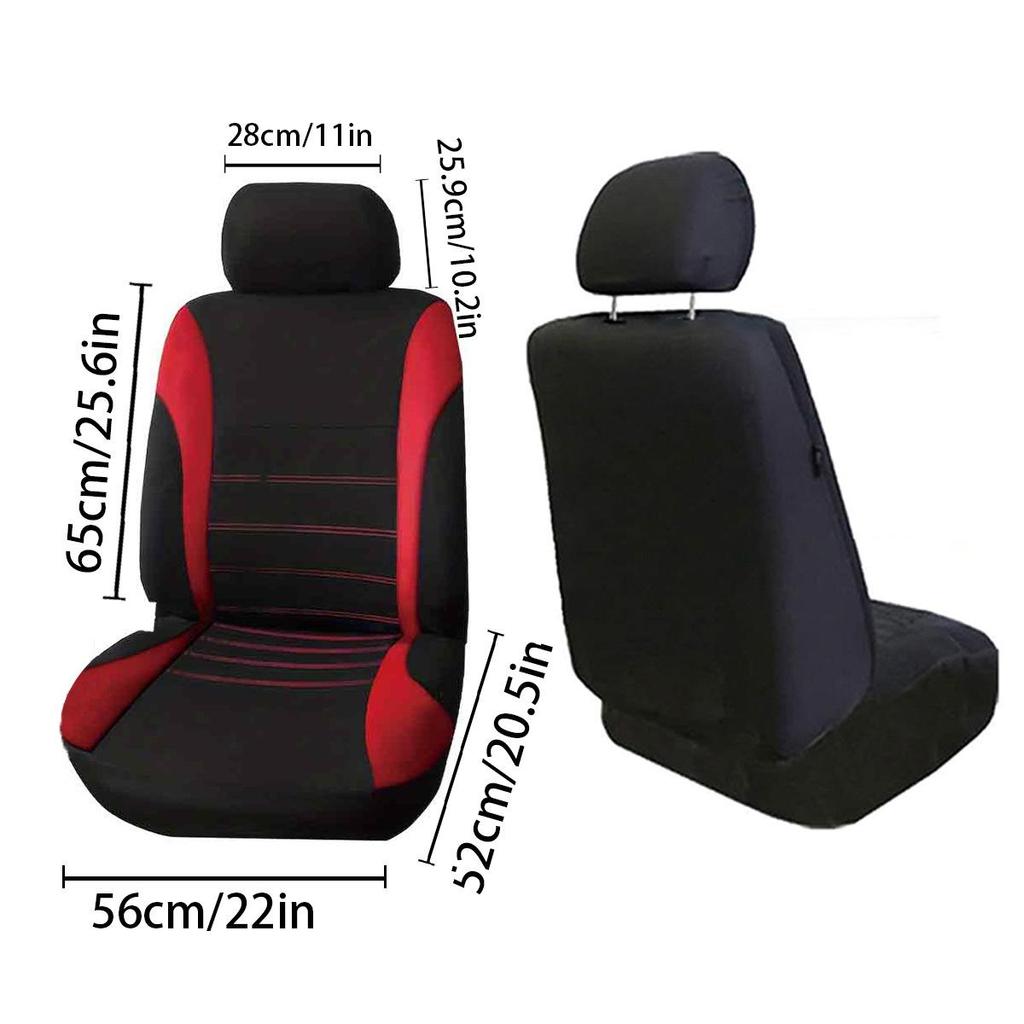 Universal Four Seasons Waistline Style Car Seat Cushion, 2-Piece Set