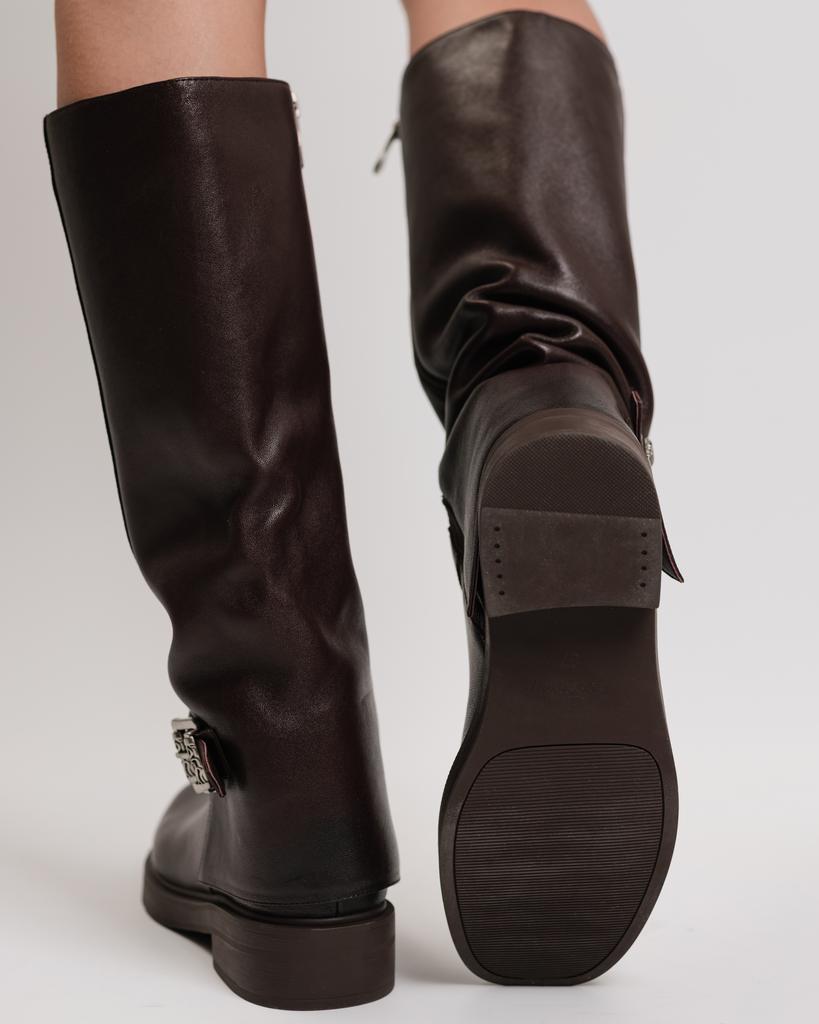 Demi-season Boots Berkonty 5292100 37 Burgundy Leather