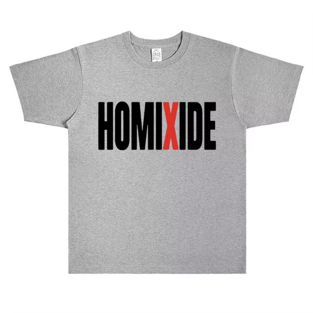 Rapper Homixide Gang Graphic T-shirt Playboi Carti Opium Merch Tshirt Men Women Hip Hop Oversized T Shirts Male  Tops Tees