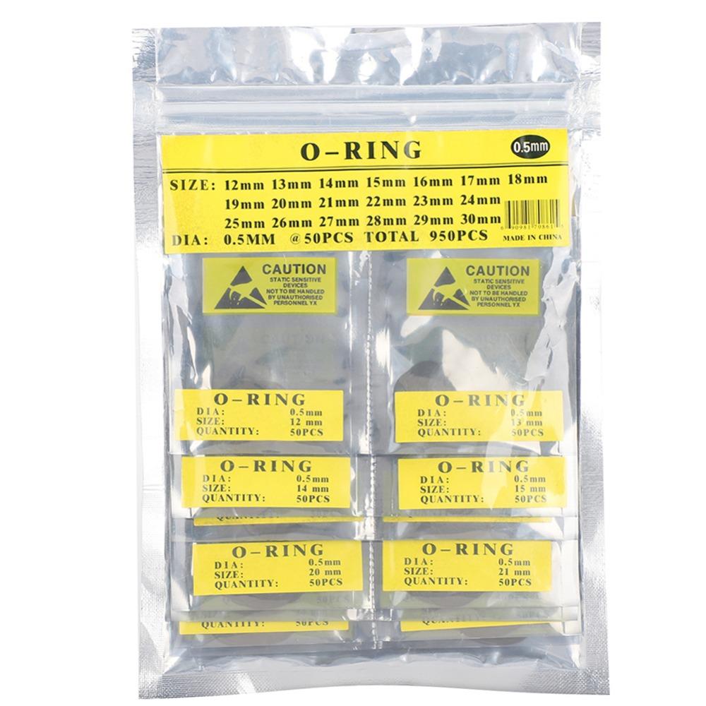 Waterproof Round Watch Gaskets Rubber Sealing 0.6mm Thickness O Ring Set 0.7mm Thickness 0.5mm Thickness Rubber Seal Washers