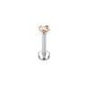 Bobisty 16G Hypoallergenic Stainless Steel Labret Lip Stud Piercing for Women Men CZ Forward Helix Earrings Cartilage Piercing