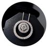 2024 Moissanite Inlaid Round Carat Necklace for Women - High-End Light Luxury Clavicle Chain Jewelry