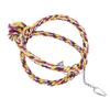 Parakeet Bird Ring Toy Cotton Rope Stainless Steel Wire Circle Ring for Pet Climbing Swing