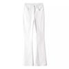 Women's High-Waisted White Flared Jeans, Spring 2026, Slim Fit Plus Size.