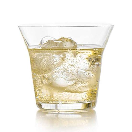 Wired Beans Wired Beans Sklenice na celý život ROCK Tumbler Sklenice na whisky Sklenice Tumbler Sklenice na highball 370ml Domácí cedrová krabička (Průhledná)