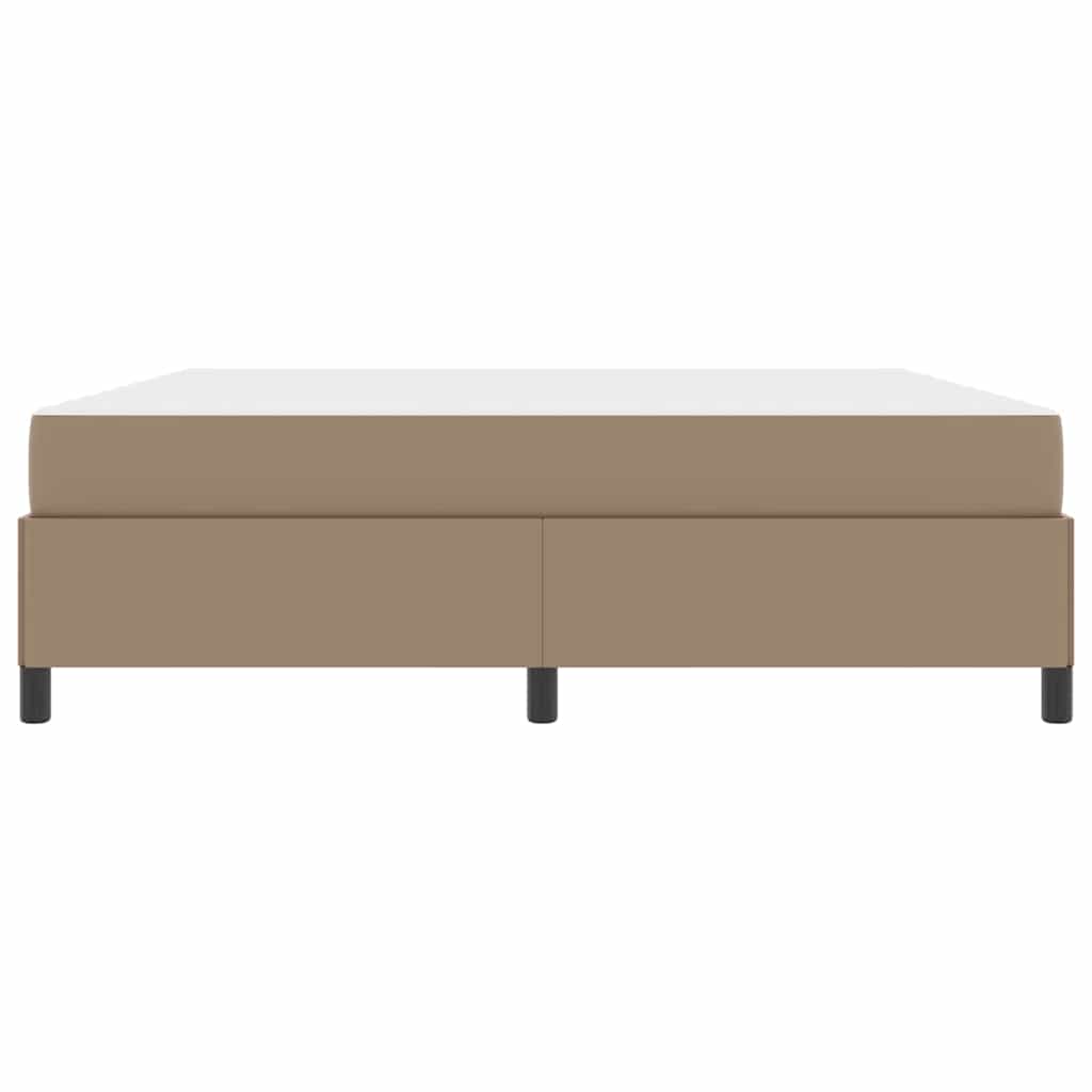 Bed Frame with Mattress Cappuccino 180 x 200 cm Fabric