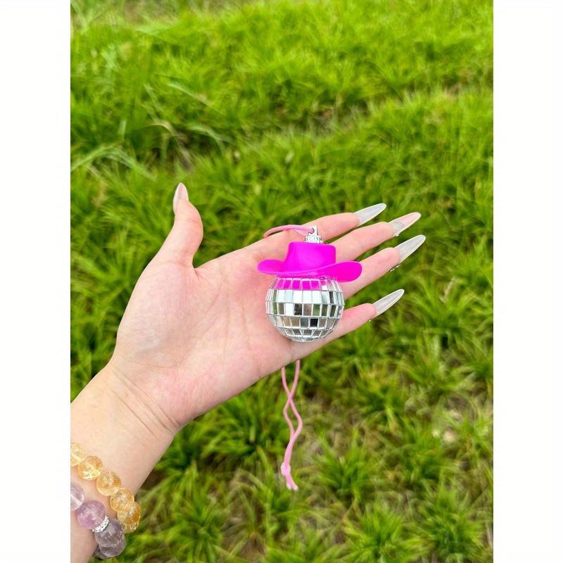 1pc Creative Disco Ball Car Rearview Mirror Hanging Decoration