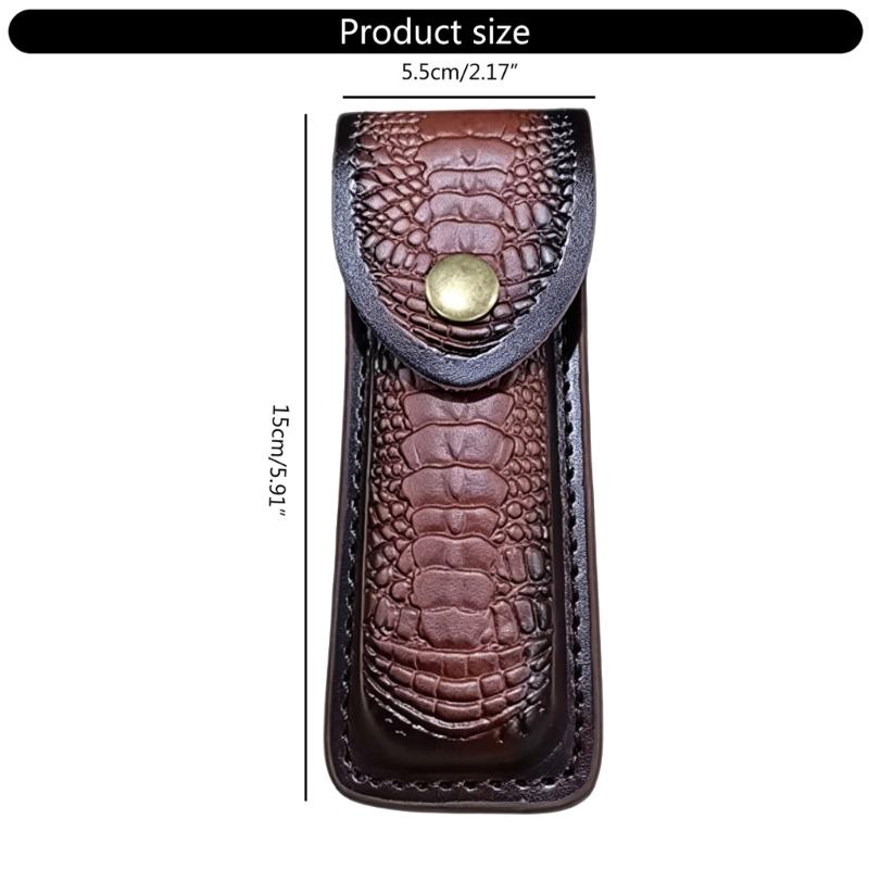 Klappmesserhülle Multitool-Taschen Lederetui Gürtel Taschenmesserhalter für Outdoor-Camping, BBQ, Jagd