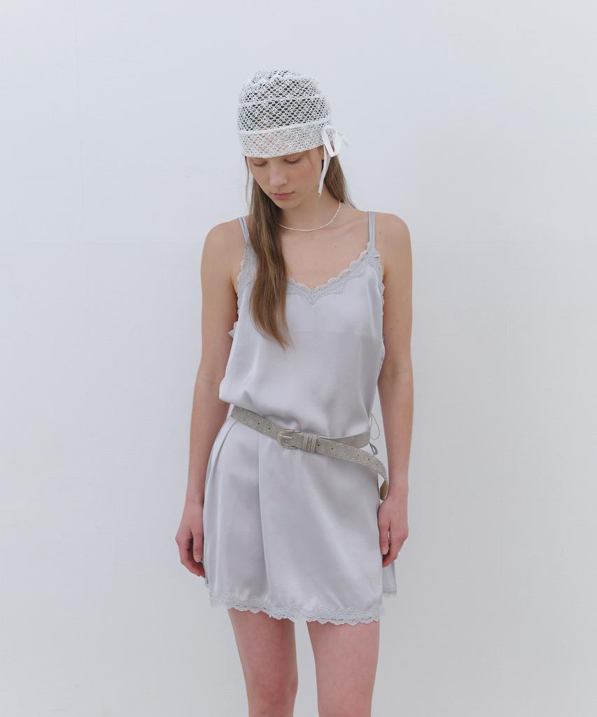Cluny Satin Layered Slip Dress - Cream