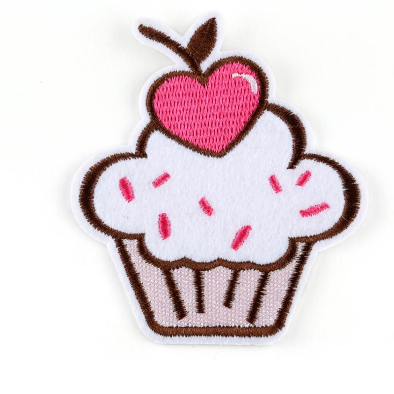 14 Pcs Food Sewing Patches Cake Applique Patches Embroidered Patches Iron On Patches Repair Patches for Jeans Bag