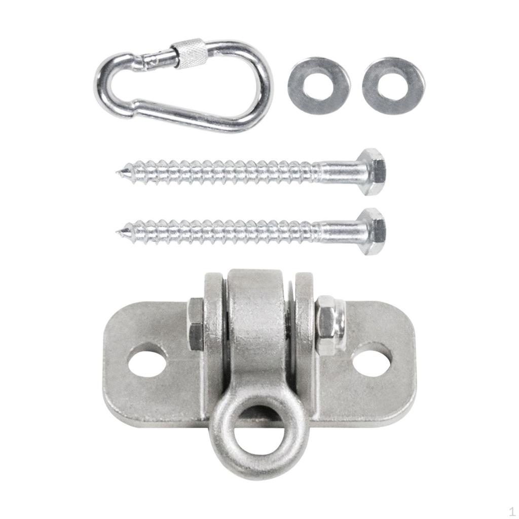 Durable Swivel Hook Set for Hanging Hammocks and Yoga Silks