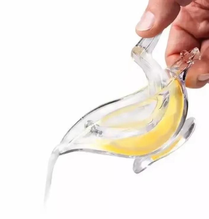 Mini Elegant Bird Plastic Lemon Squeezer Manual Clip Acrylic Crystal Juicer Kitchen Accessories Fruit Vegetable Lemon Squeezer прозрачный