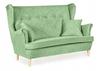 Ari Scandinavian Wing Sofa, Non-folding, Family Meble, Mint