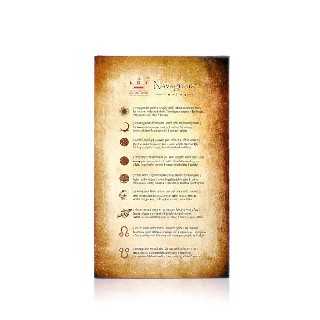 Cycle Pure Navagraha Series Agarbathi Collection 9 Fragrances 18 Sticks Each for Spiritual Puja Total 162 sticks