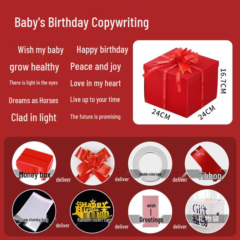 Celebrity Style Surprise Explosion Birthday Gift Box for Kids