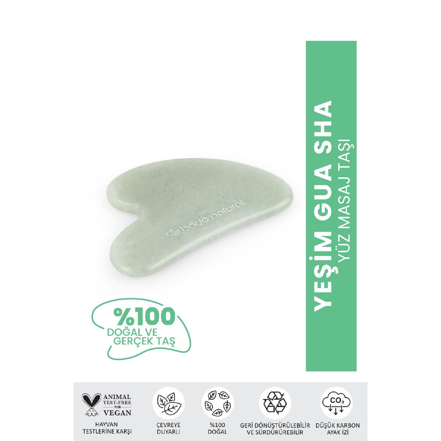 

Yeim Gua Shah 100 %natural And Real Facial Massage Stone зелений