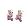 Charming Pink Cat Acrylic Earrings - Cute Cartoon Jewelry for Women, Perfect for Parties & Gifts