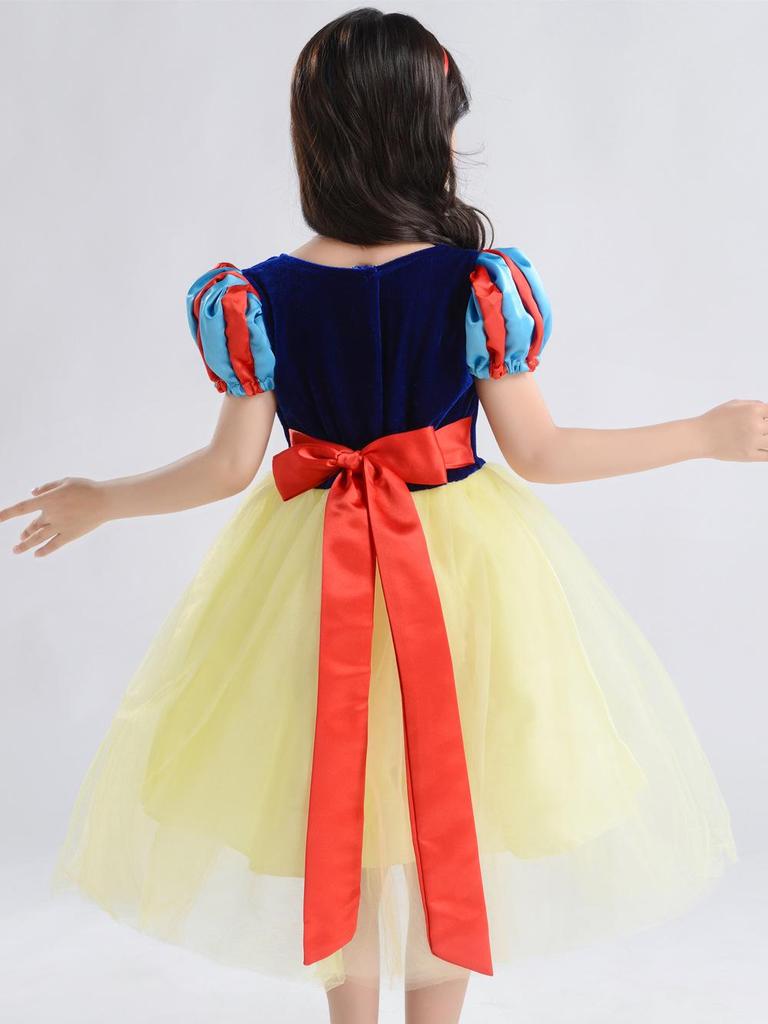 Snow White Halloween & Christmas Party Princess Dress for Girls