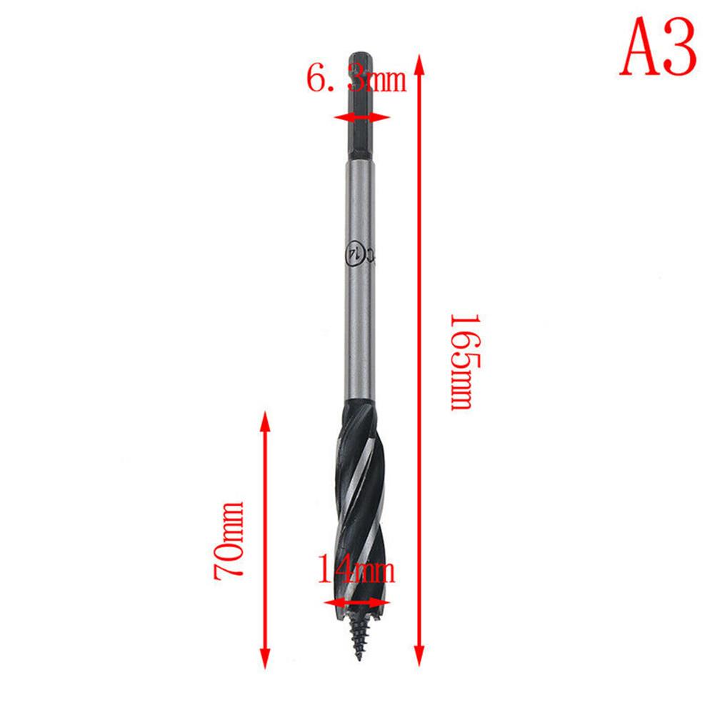 Vysoce kvalitní sada vrtáků 1ks Tesařský vrták Rychlý řez 1/4" 10-25 mm