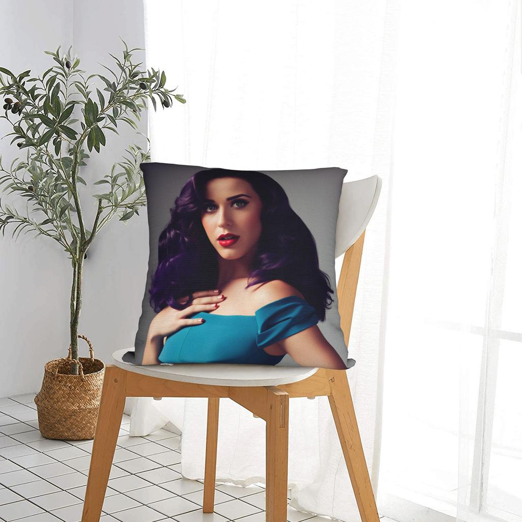 Pillow Case American singer K-Katy P-Perry Comfy Pillow Cover For Chair Sofa Home Decor Vintage Pillowcases
